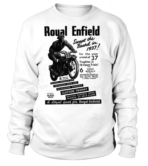 Gorgeous 1937 Royal Enfield Motorcycles Sweatshirt Unisex