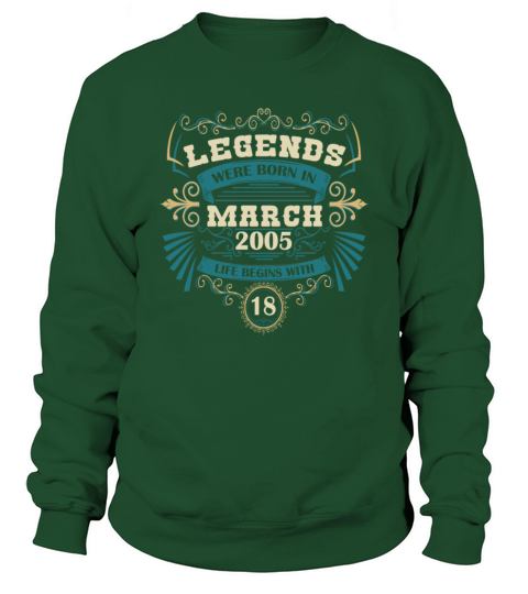 March 2005 Birthday Vintage Legend Sweatshirt Unisex