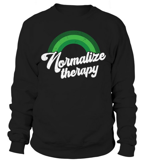 Rainbow Mental Health Normalize Therapy Sweatshirt Unisex