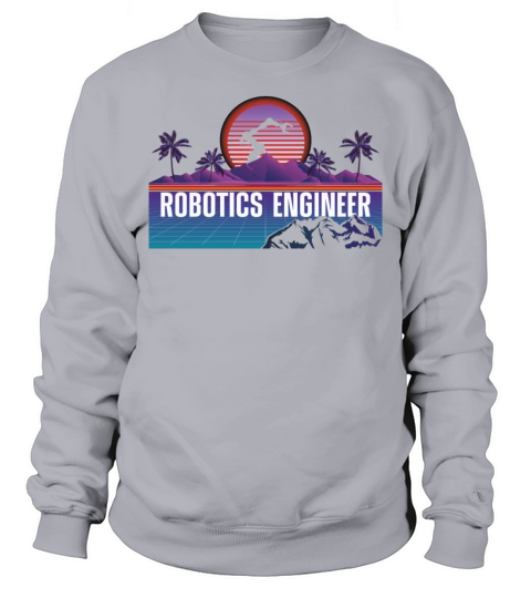 Robot Robotics Engineer Retro Sweatshirt Unisex
