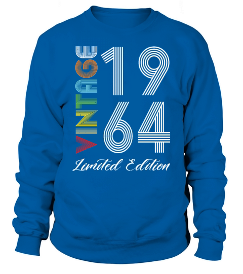 Vintage 1964 Vintage Birthday Retro Vintage Sweatshirt Unisex
