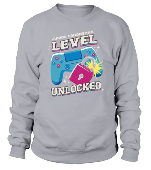 Vintage Cute Junior Groomsman Gaming Wedding Groom Sweatshirt Unisex