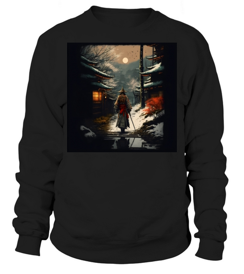 Woman warrior japan sword soldier village vintage Sweatshirt Unisex