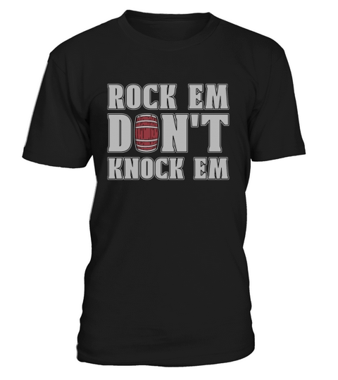 Barrel Racing Rock Em Dont Knock Em Horse Riding T-Shirt Unisex