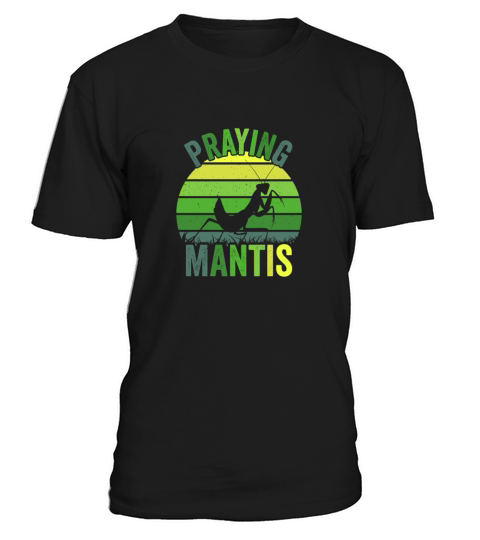 Insect Enthusiast Vintage Sunset Praying Mantis T-Shirt Unisex