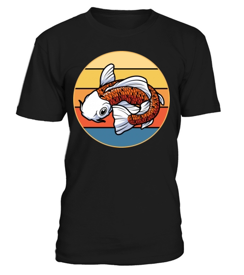 Japanese Koi Fish Vintage Retro Sunset T-Shirt Unisex