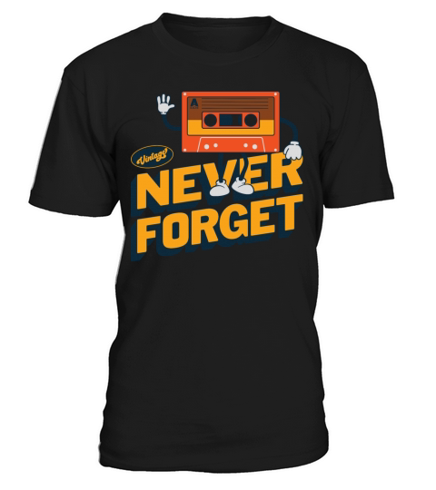 Never Forget Floppy Disk VHS Tape Cassette Tape T-Shirt Unisex