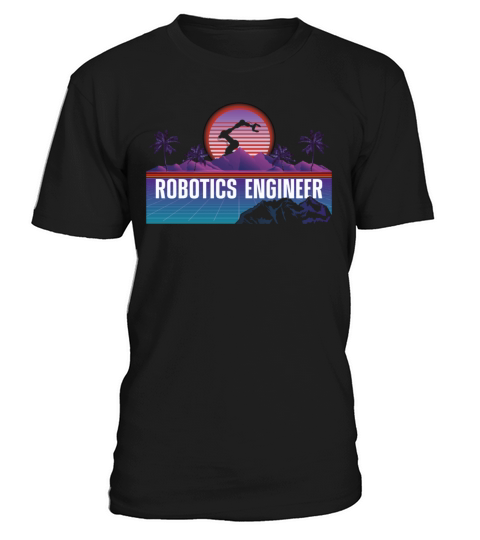Robot Robotics Engineer Retro T-Shirt Unisex
