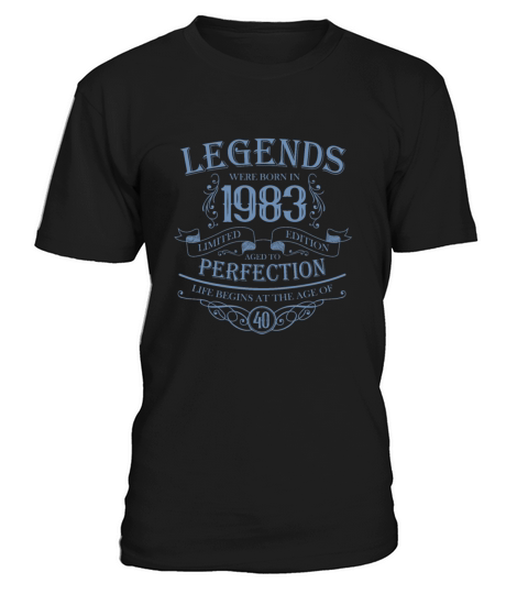 vintage 1983 birthday legend 40th birthday saying T-Shirt Unisex