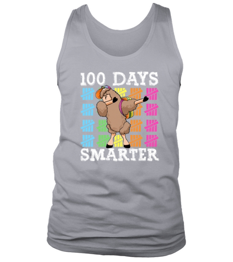 100 Days Of School Dabbing Llama Smarter Boys Tank Top Unisex