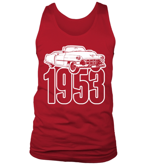 1953 Cadillac Series 62 Convertible Illustration Tank Top Unisex