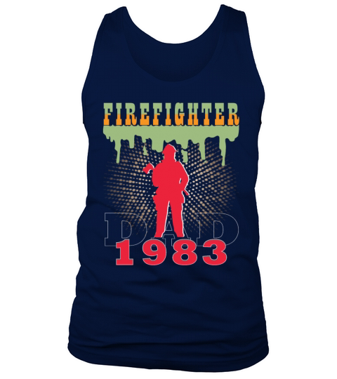 1983 vintage fireman birthday firefighter Tank Top Unisex