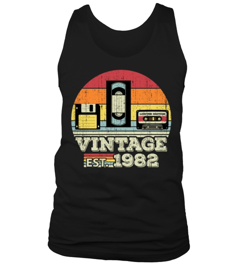 41 Year Old Vintage 1982 41st Birthday Gift Tank Top Unisex