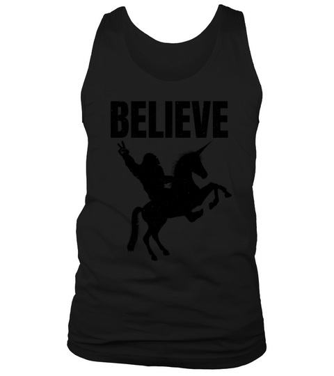 Bigfoot Riding A Unicorn Tank Top Unisex
