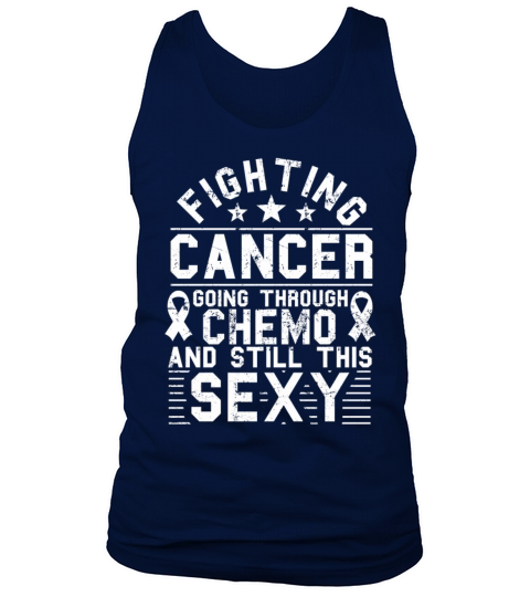 Cancer Fighter Inspirational Quote Men Women Chemo Tank Top Unisex