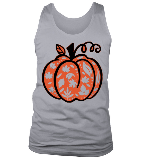 Fall Floral Funny Quote Pumpkin Autumn For Hallowe Tank Top Unisex