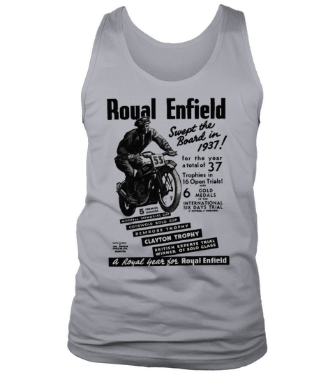 Gorgeous 1937 Royal Enfield Motorcycles Tank Top Unisex