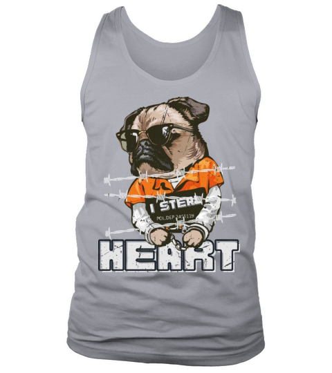 I Steal Hearts Valentines Day Cute Pug Boys Girls Tank Top Unisex
