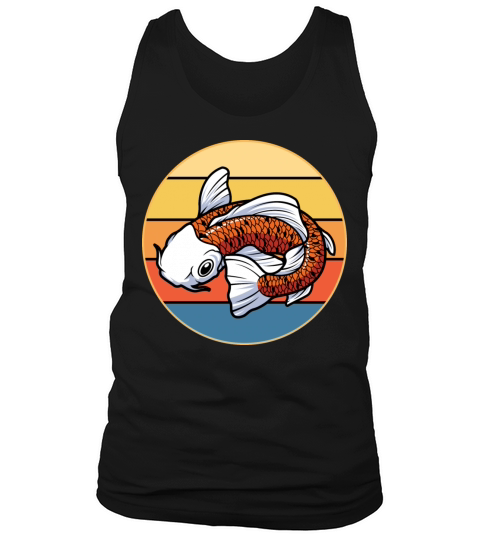 Japanese Koi Fish Vintage Retro Sunset Tank Top Unisex