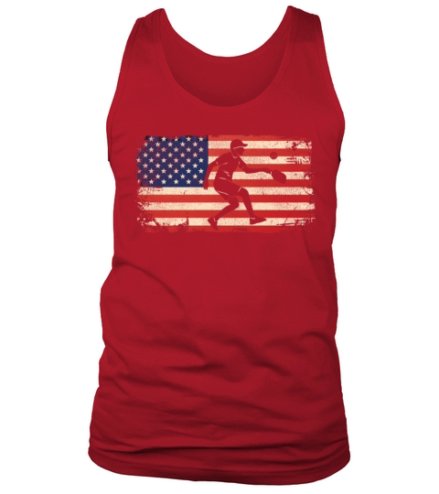 Pickleball American Flag Vintage Tank Top Unisex