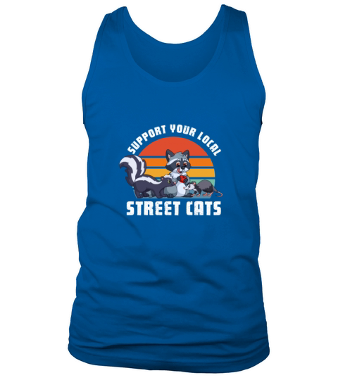 Support Your Local Street Cats Retro Vintage Tank Top Unisex