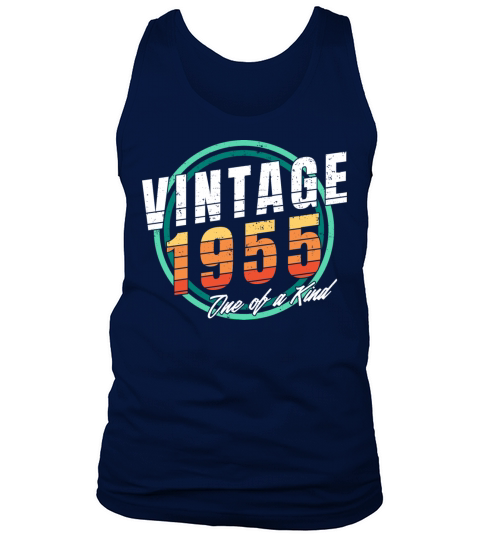 Vintage 1955 Shirt for Men Women 68 Year Old 68th Tank Top Unisex