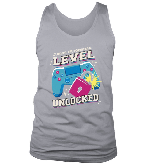 Vintage Cute Junior Groomsman Gaming Wedding Groom Tank Top Unisex