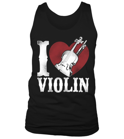 Violin Violinist Heart Vintage I Tank Top Unisex