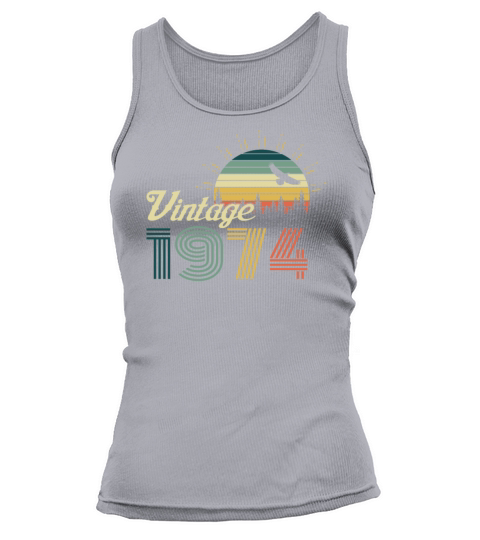 1974 Vintage born in Retro age Birthday gift idea Tank top Woman