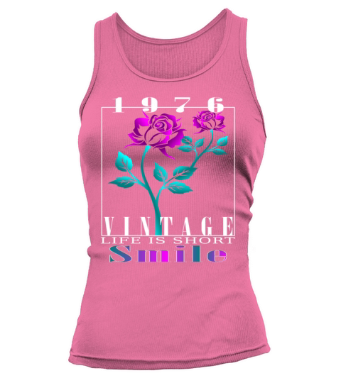 1976 Born Vintage Rose Gift Tank top Woman