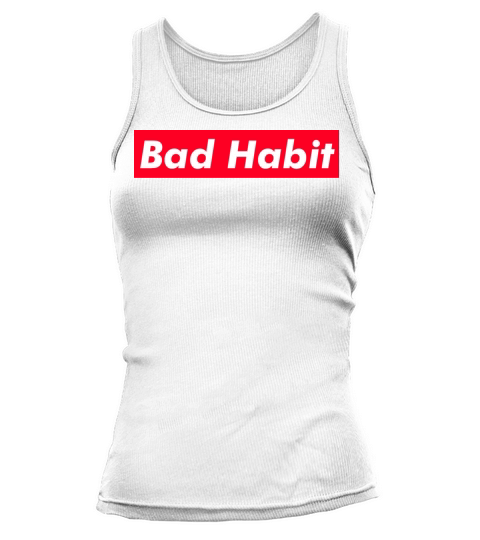Bad Habit Red Box Minimalist Typography Tank top Woman