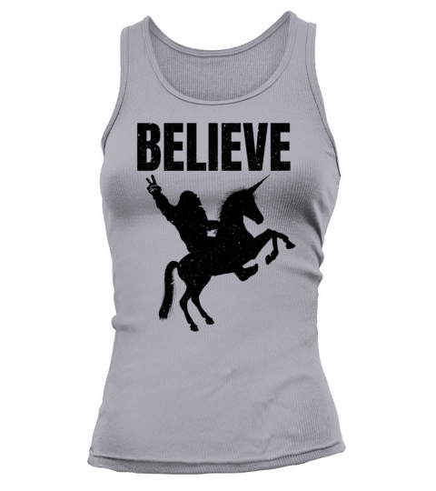 Bigfoot Riding A Unicorn Tank top Woman