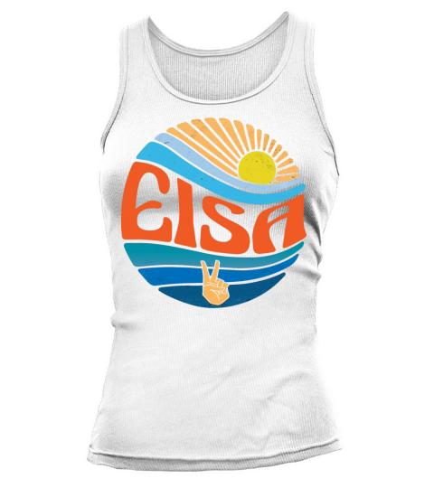Eisa Shirt Vintage Sunset Eisa Groovy Tie Dye Tank top Woman