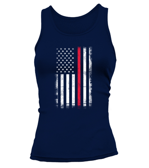 Firefighter American Flag Vintage Tank top Woman