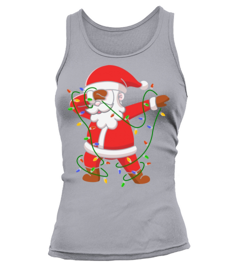 Merry Christmas funny santa claus dabbing Tank top Woman