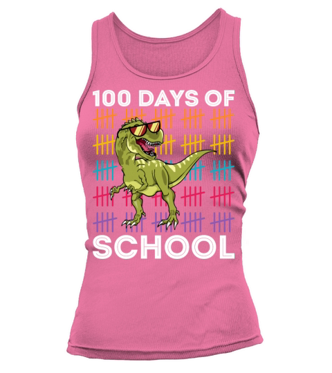 Happy 100 Days Of School Kids Boys Dinosaur T Rex Tank top Woman