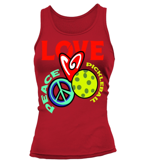 I Love Pickleball Funny Pickle Ball Player Tank top Woman