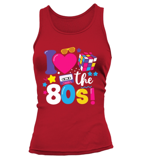 Retro i love the 80s tshirt Tank top Woman