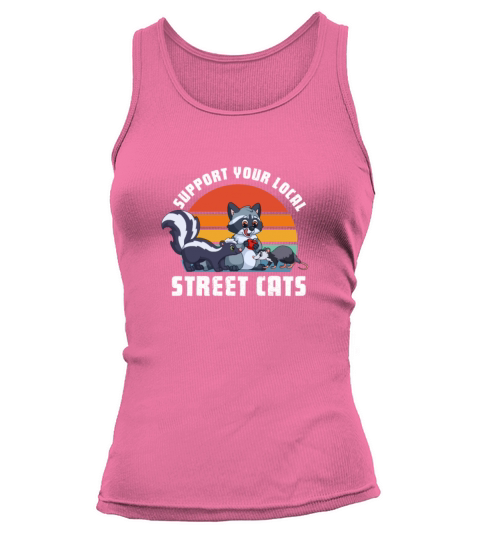 Support Your Local Street Cats Retro Vintage Tank top Woman
