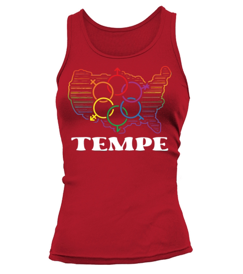 Tempe Pride Month Pride Flag LGBT Community LGBTQ Tank top Woman
