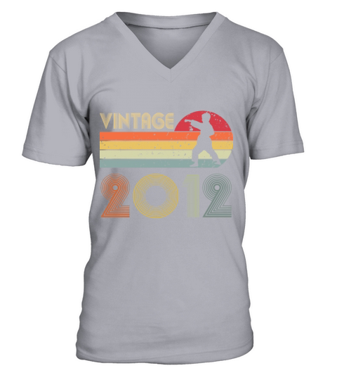 10th Birthday Karate Taekwondo Vintage 2012 Outfit V-Neck T-shirt
