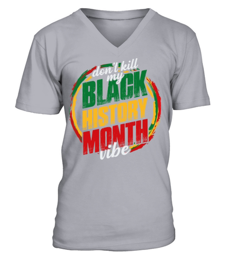 Black History Month African American V-Neck T-shirt