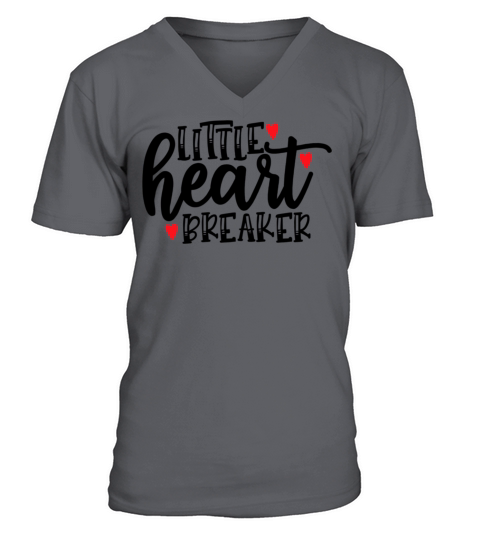 Funny Valentine Little Heart Breaker899 V-Neck T-shirt