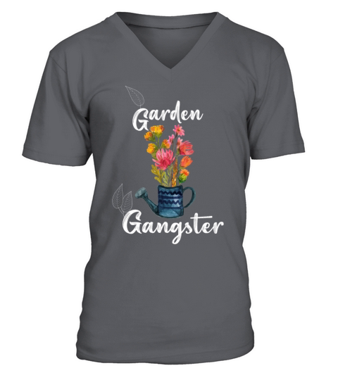 Garden Gangster Flower Enthusiast V-Neck T-shirt