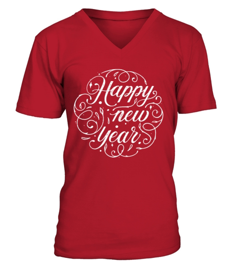 Happy New Year New Years Eve V-Neck T-shirt