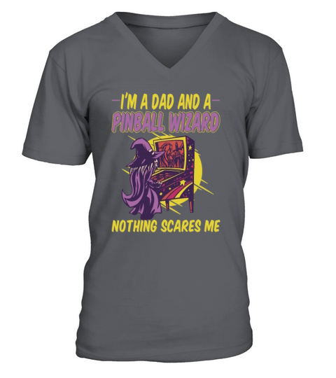 Im A Dad And A Pinball Wizard Retro Arcade V-Neck T-shirt