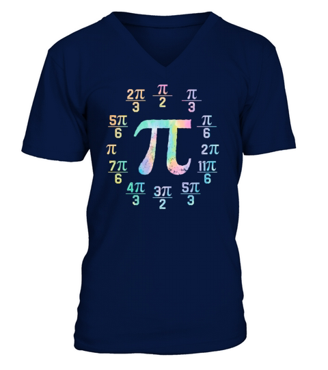 Math Instructor Math Teacher Mathematician Pi Day V-Neck T-shirt