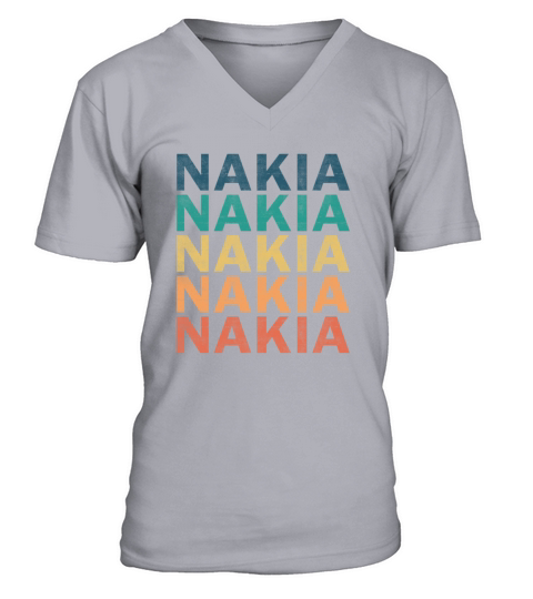 Nakia Name T Shirt - Nakia Vintage Retro Name Gift V-Neck T-shirt