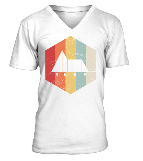 Retro 70s Synthesizer ADSR Envelope V-Neck T-shirt