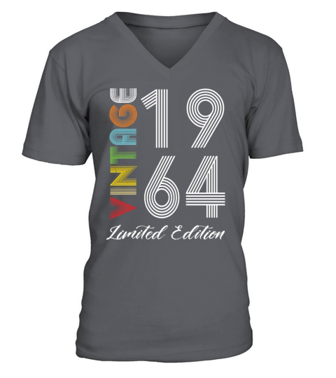Vintage 1964 Vintage Birthday Retro Vintage V-Neck T-shirt